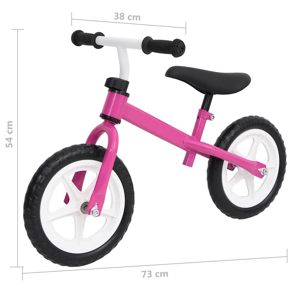 rózsaszín egyensúlykerékpár 9,5"-es kerekekkel