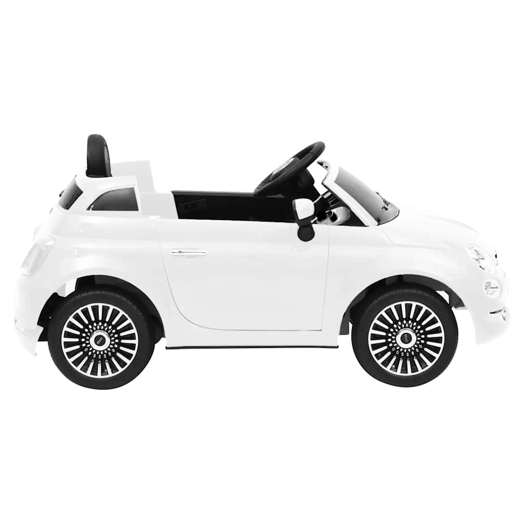 fehér elektromos gyerek autó Fiat 500