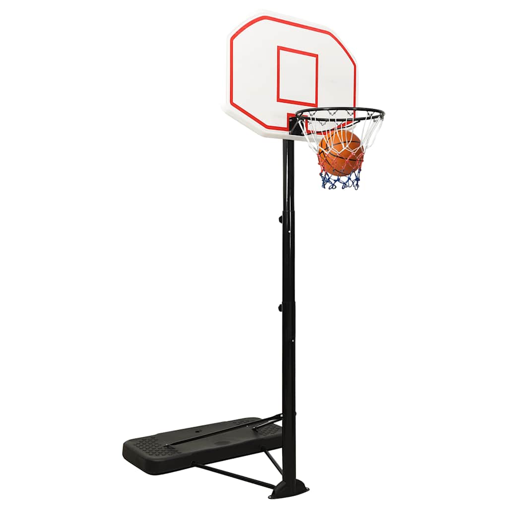 fehér polietilén kosárlabda állvány 258-363 cm