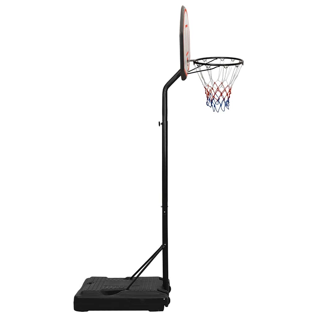 fekete polietilén kosárlabda állvány 237-307 cm