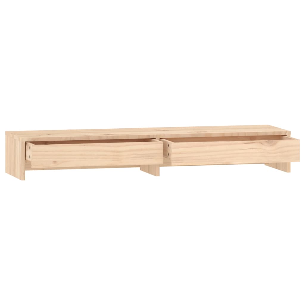 tömör fenyőfa monitorállvány 100x27x15 cm