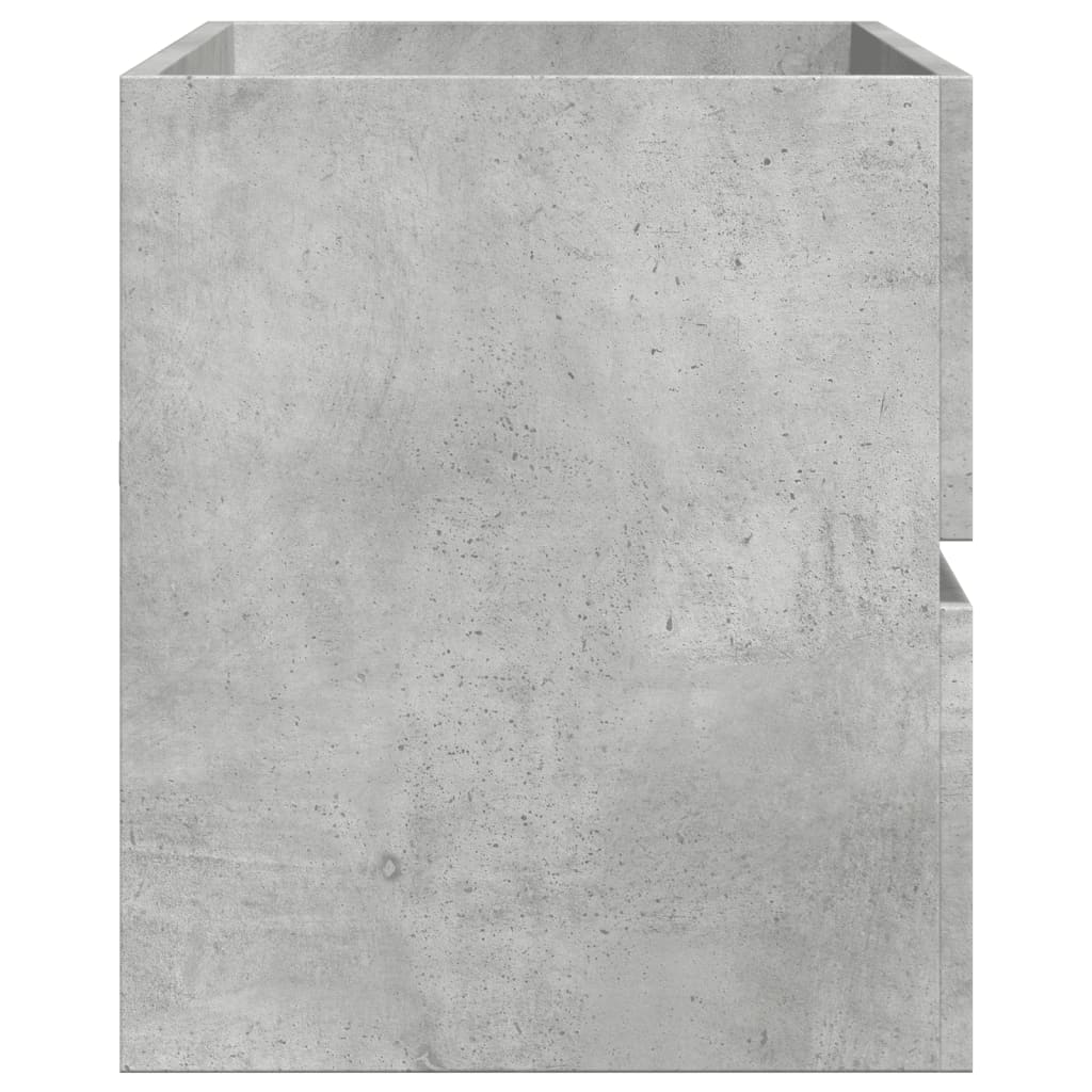 betonszürke szerelt fa mosdószekrény 100 x 38,5 x 45 cm