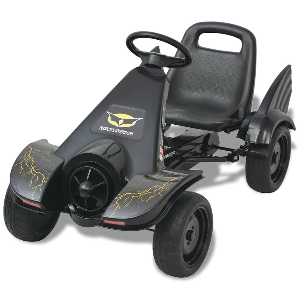 pedálos gokart kocsi állítható üléssel fekete
