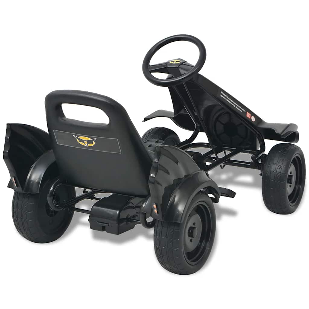 pedálos gokart kocsi állítható üléssel fekete