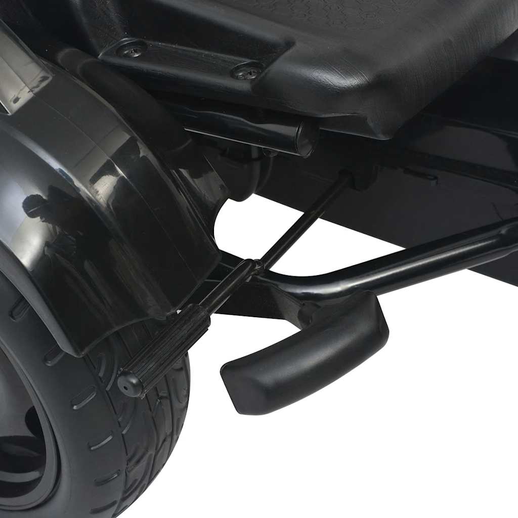 pedálos gokart kocsi állítható üléssel fekete