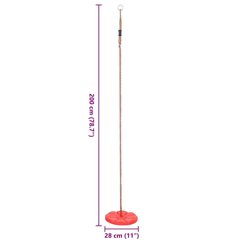 piros tányérhinta 200 cm