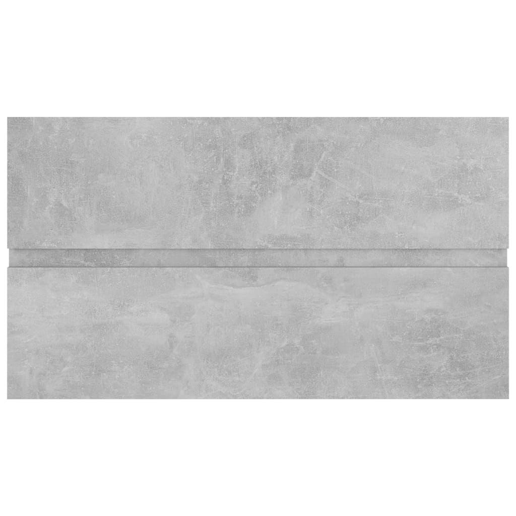 betonszürke szerelt fa mosdószekrény 80 x 38,5 x 45 cm