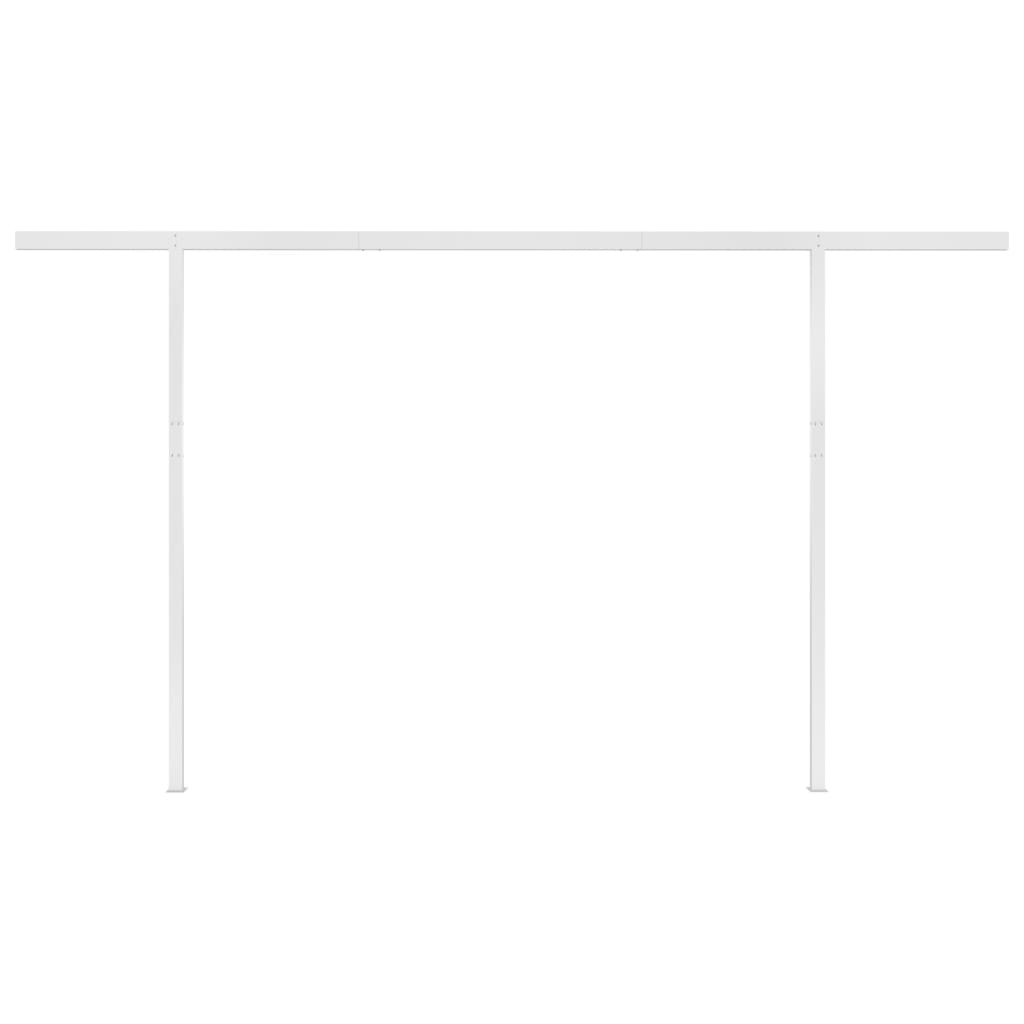 antracitszürke automata napellenző póznákkal 4 x 3,5 m