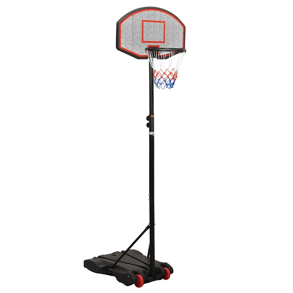 fekete polietilén kosárlabda állvány 216-250 cm