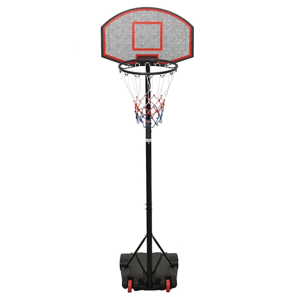 fekete polietilén kosárlabda állvány 216-250 cm