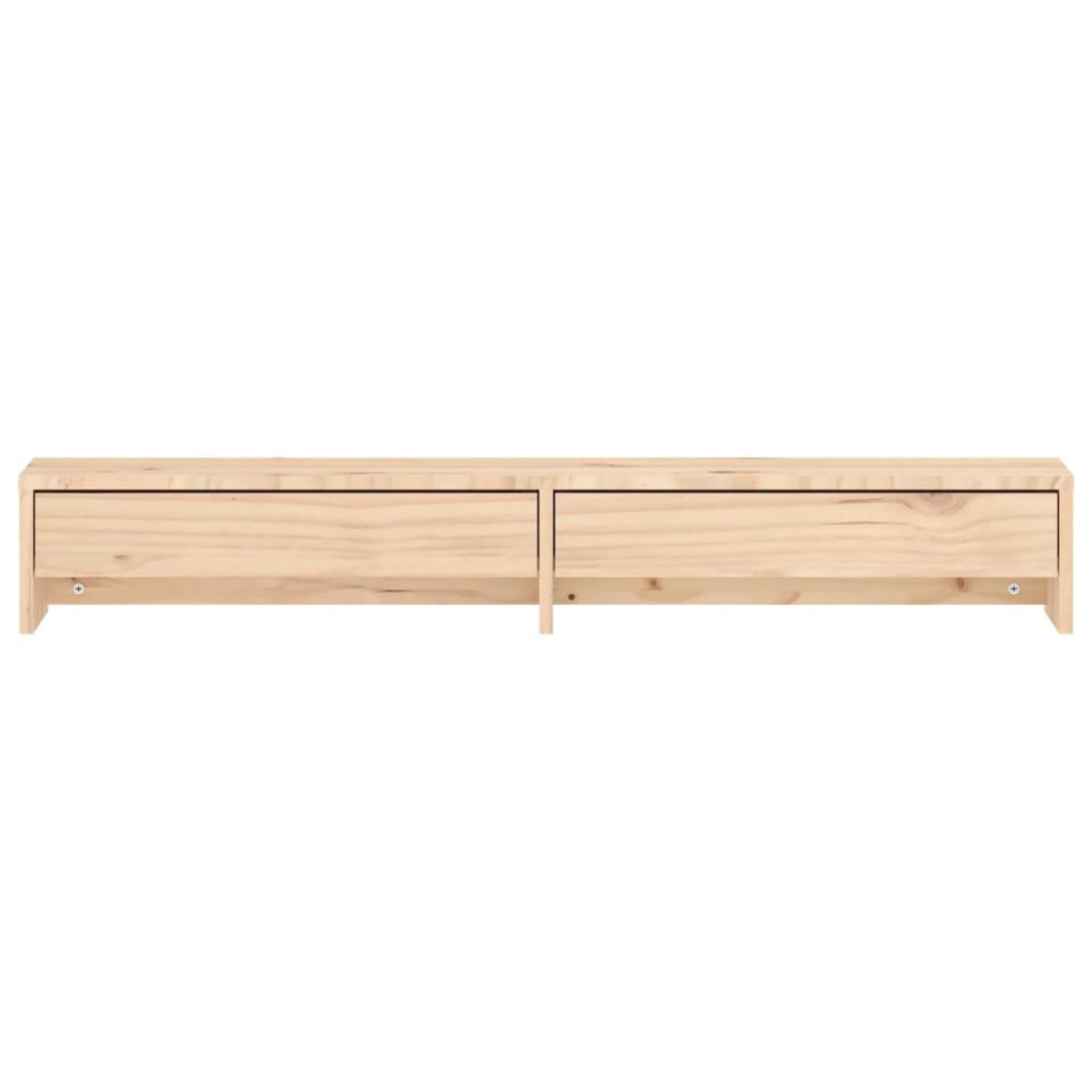 tömör fenyőfa monitorállvány 100x27x15 cm