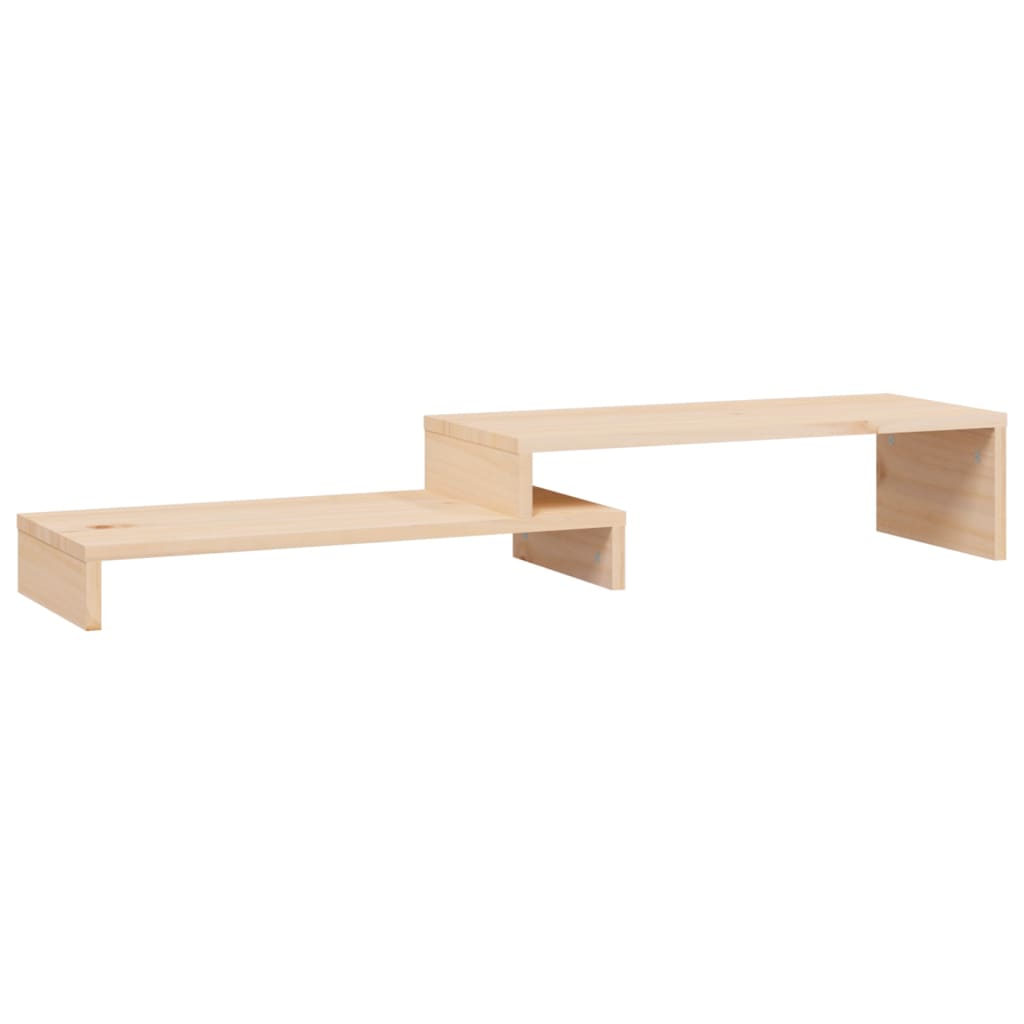 tömör fenyőfa monitorállvány (52-101) x 22 x 14 cm