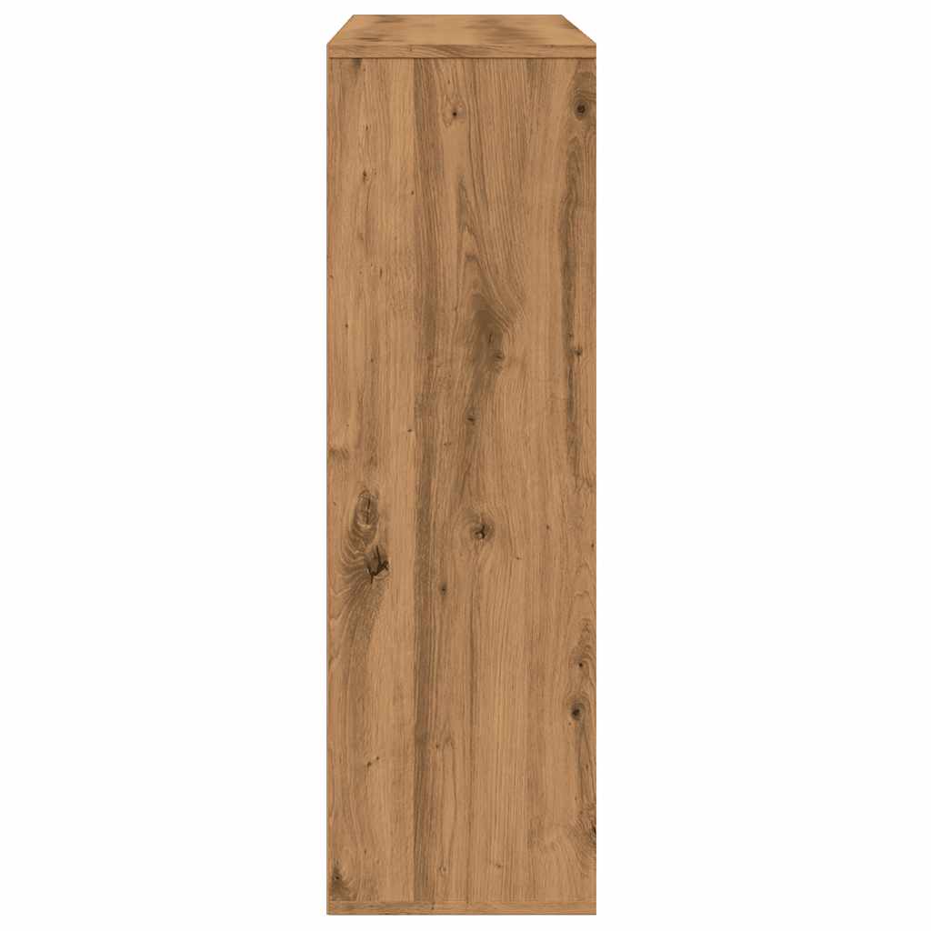 kézműves tölgy színű könyvszekrény 98 x 29 x 97,5 cm