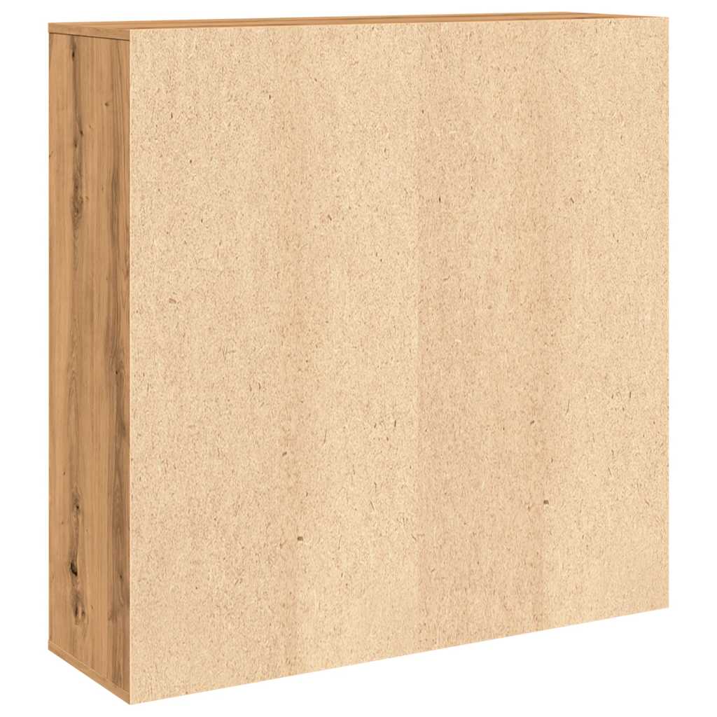 kézműves tölgy színű könyvszekrény 98 x 29 x 97,5 cm