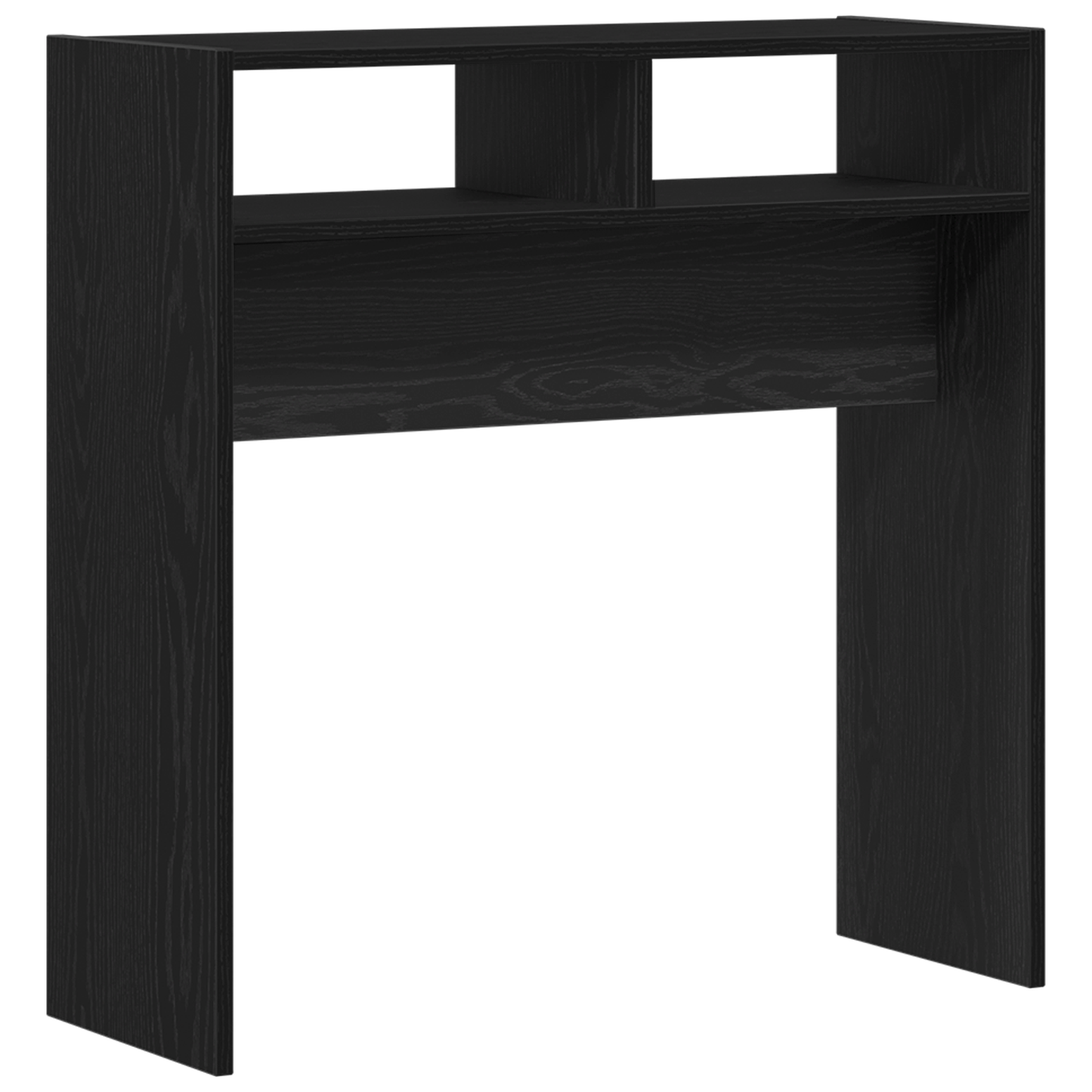 fekete tölgy konzolasztal - 78x30x80 cm - Műanyagfából készült
