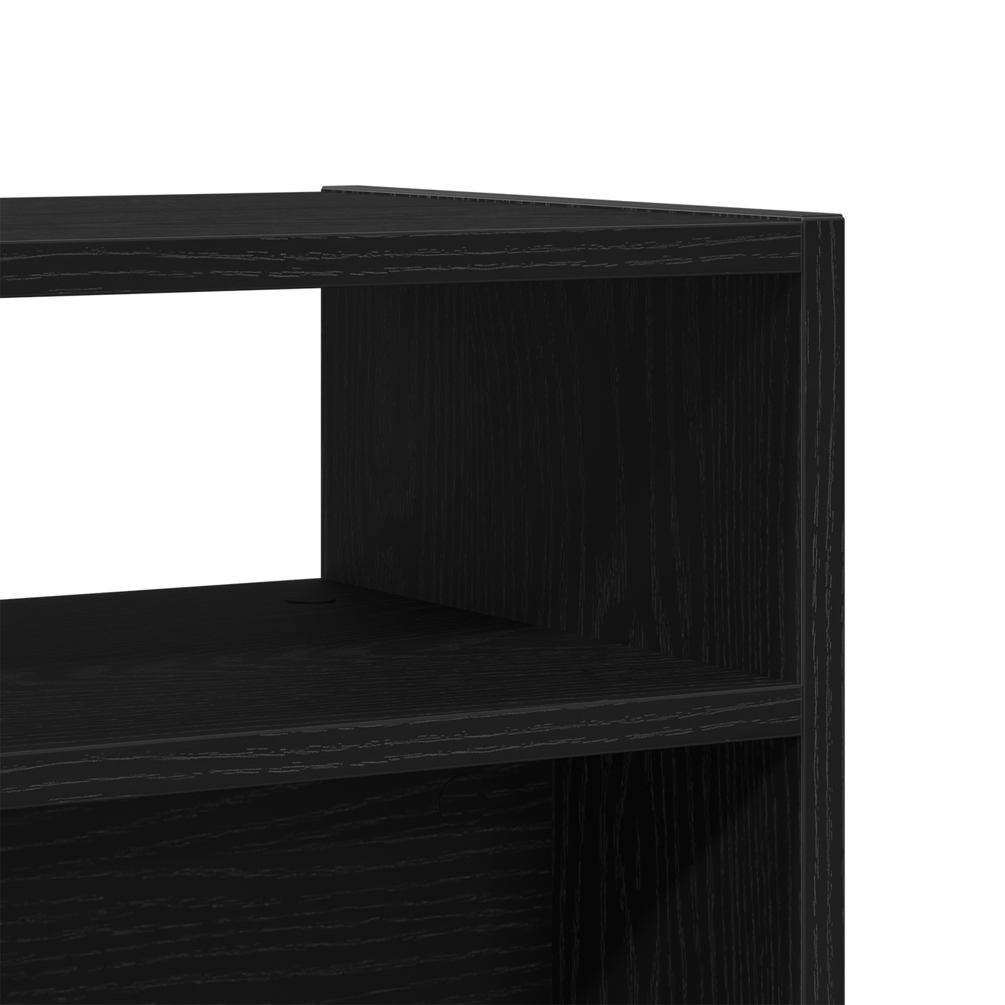 Fekete Tölgy Konzolasztal 105x30x80 cm Műanyag